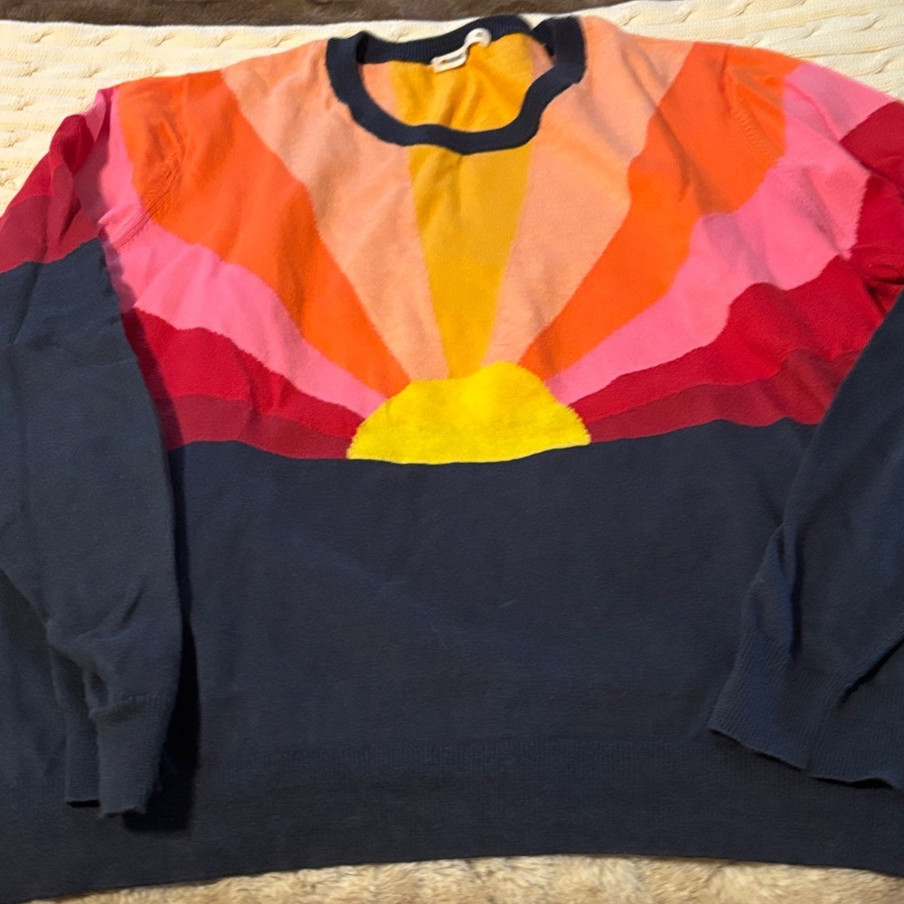 Marine Layer Women’s Sweater with Sunburst Design